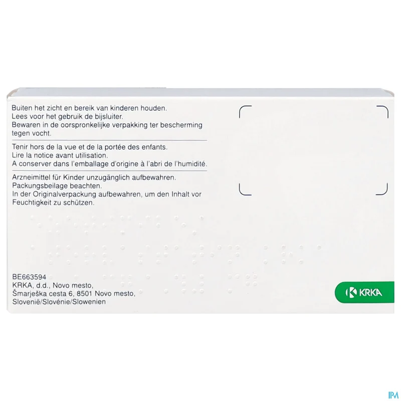 Ezetimibe/Atorvastatine Krka 10/40mg | 90 tabletten | Cholesterol