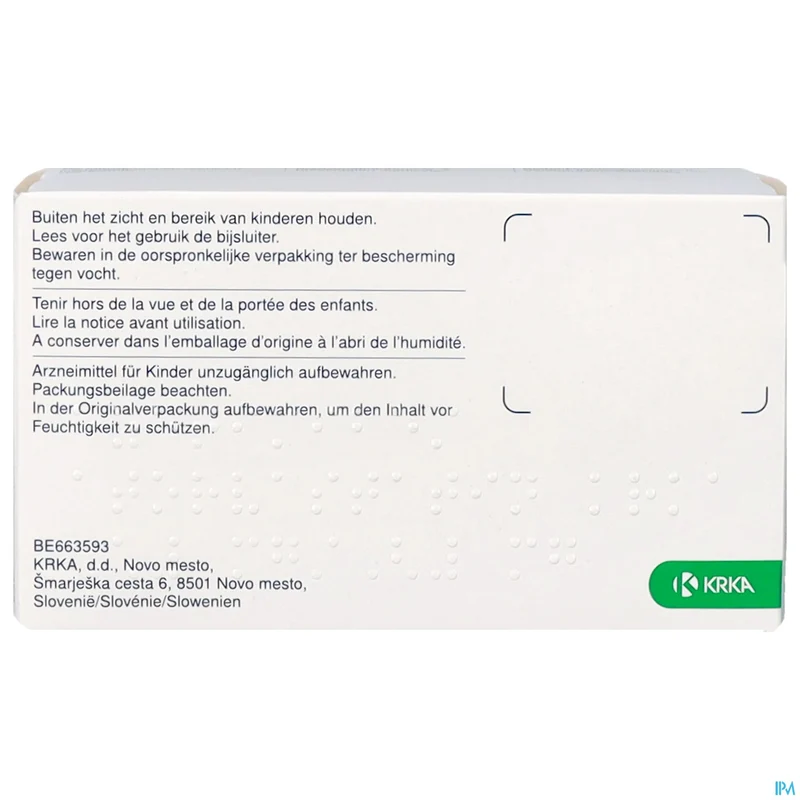 Ezetimibe/Atorvastatine Krka 10/20mg | 90 tabletten | Cholesterol