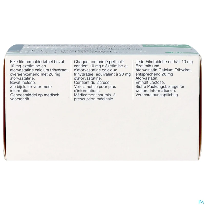 Ezetimibe/Atorvastatine Krka 10/20mg | 90 tabletten | Cholesterol