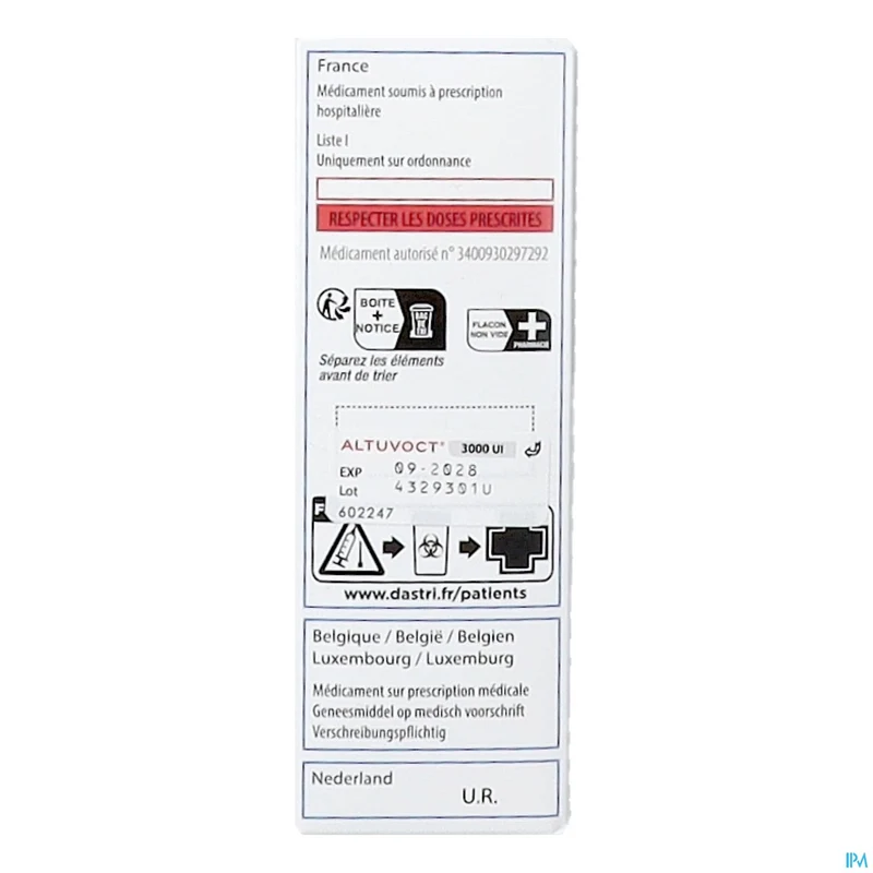 Altuvoct 3000 IE | 1x voorgevulde spuit 3ml | Hemofilie A