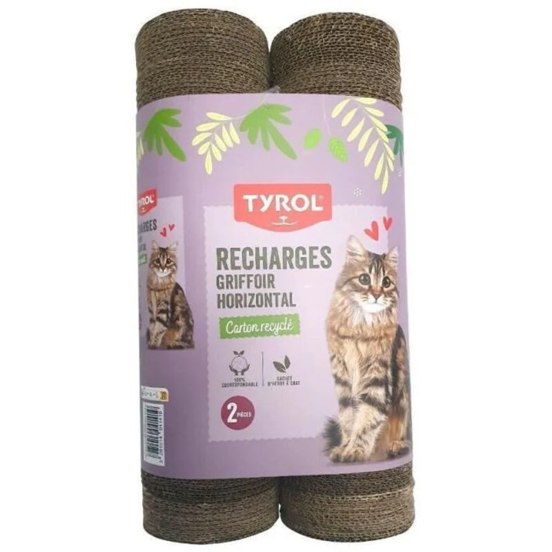 Tyrol - Recharges Griffoir Horizontal pour Chat - x2