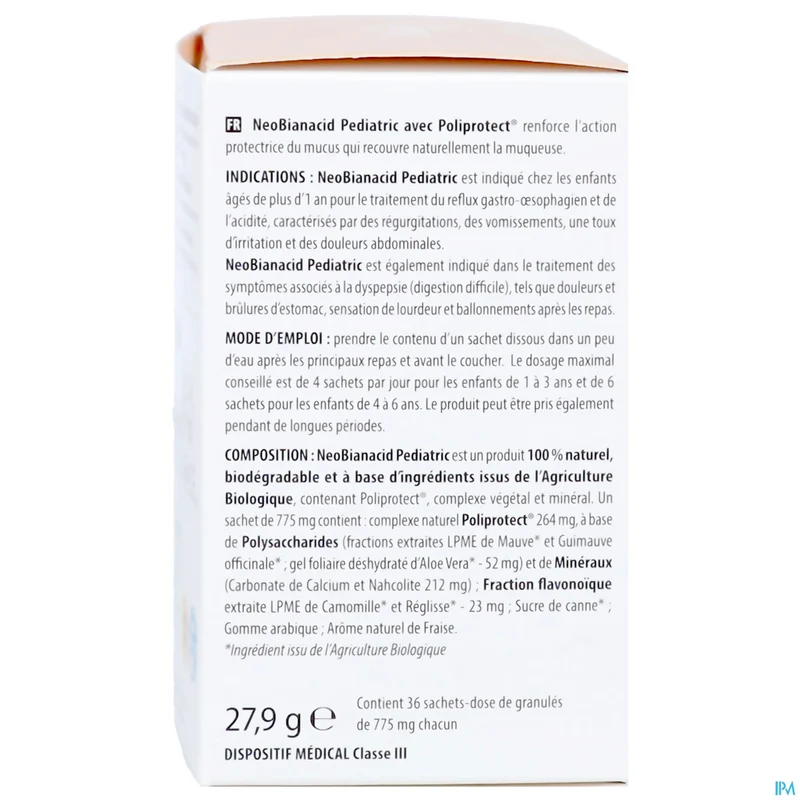 NeoBianacid Pediatric | 36x775mg zakjes granulaat | Maagzuur