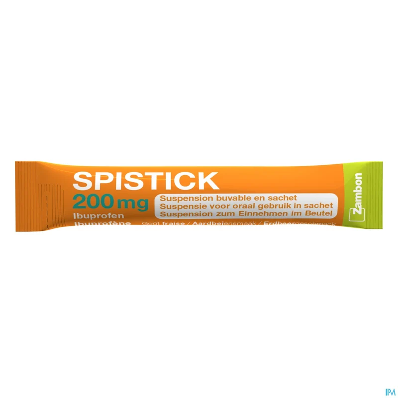 Spistick Ibuprofen 200mg | 20 zakjes | Pijnstiller