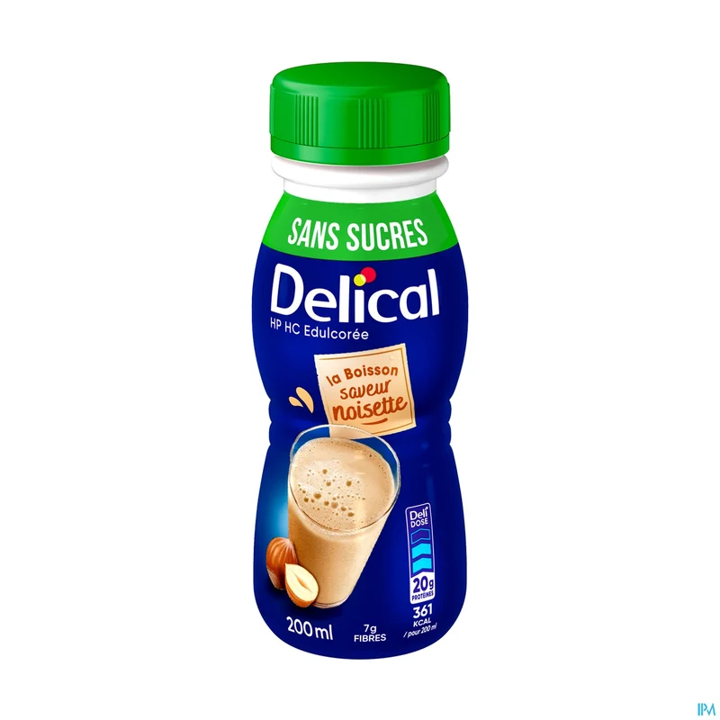 Delical HP HC Hazelnoot z/suiker | 4x200ml | Drinkvoeding