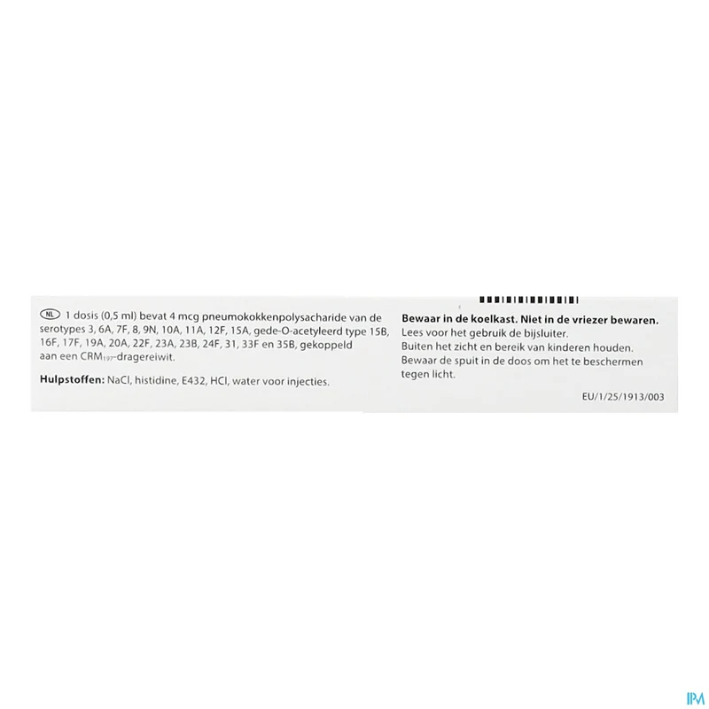 Capvaxive | 0,5ml voorgevulde spuit | Pneumokokkenvaccin