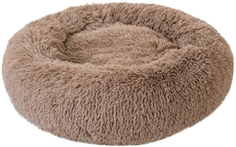 FriendGG Deluxe - Cuccia per Animali Domestici per Gatti e Cani di Taglia Media con Cuscino Morbido Rotondo o Ovale a Forma di Ciambella, Letto per Animali Domestici