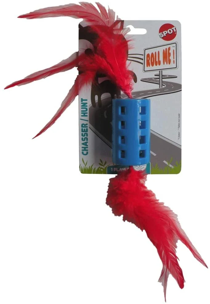 Bell Feather Roll Cat Toy
