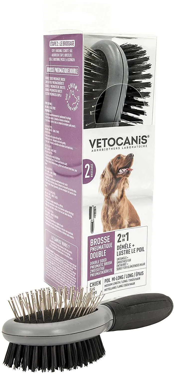 Vetocanis Spazzola Pneumatica Doppia Cane