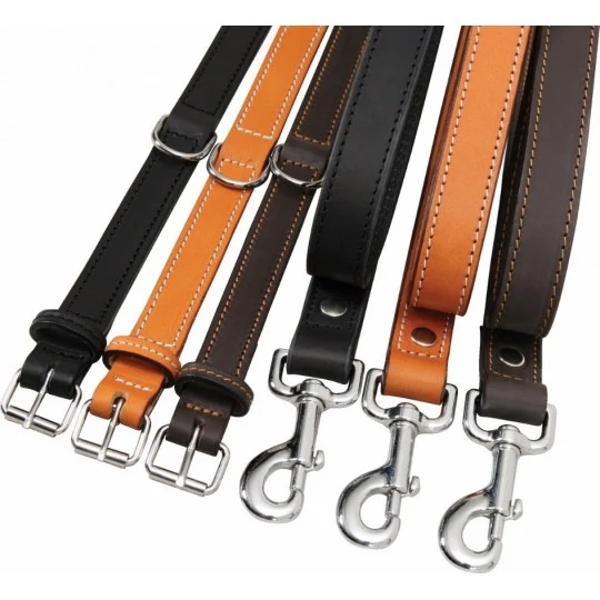 Collier cuir double