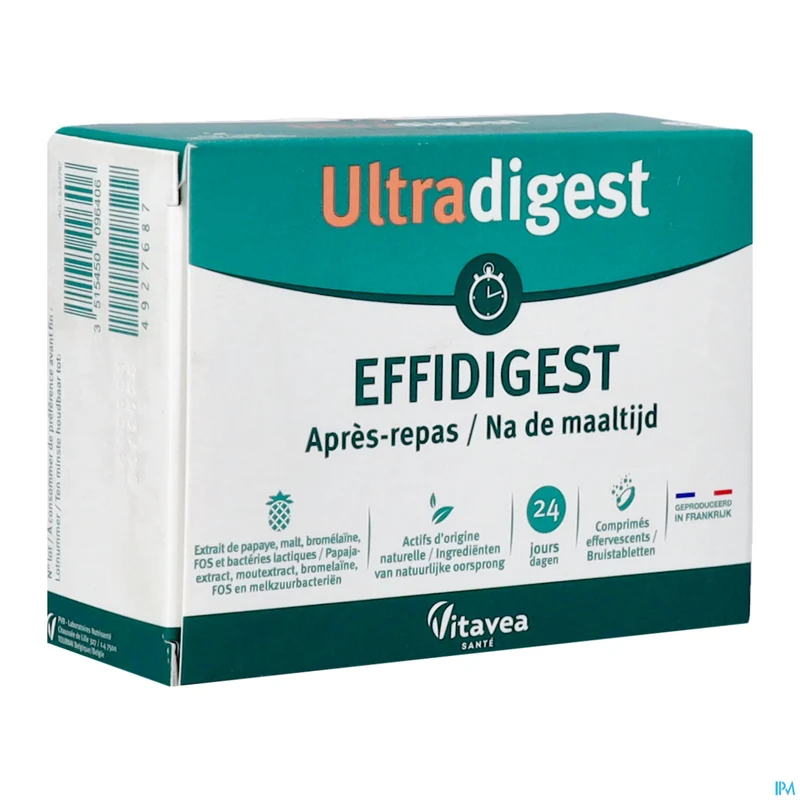 Ultradigest Effidigest | 24 bruistabletten | Spijsvertering
