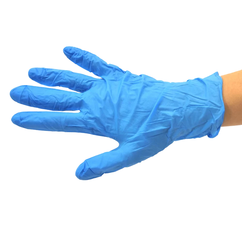 Gant sanitaire nitrile bleu