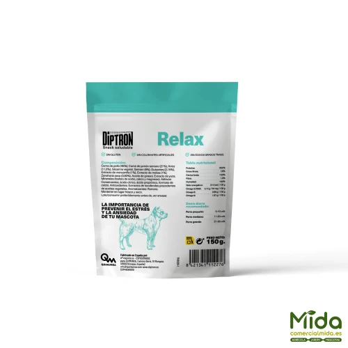Quimunsa DIPTRON Snack Saludable Relax para Perro 150gr