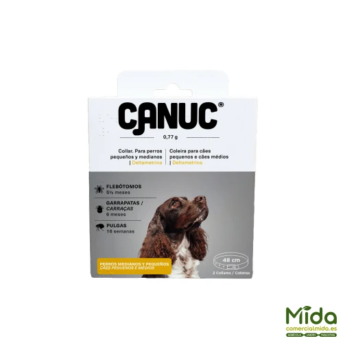 Quimunsa CANUC Collar Antiparasitario Deltametrina para Perros