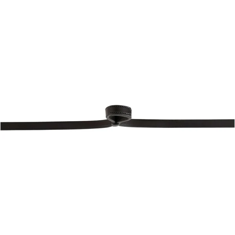 BR Rênes de Filet Cuir Fermé 13mm Blind Noir/Argent