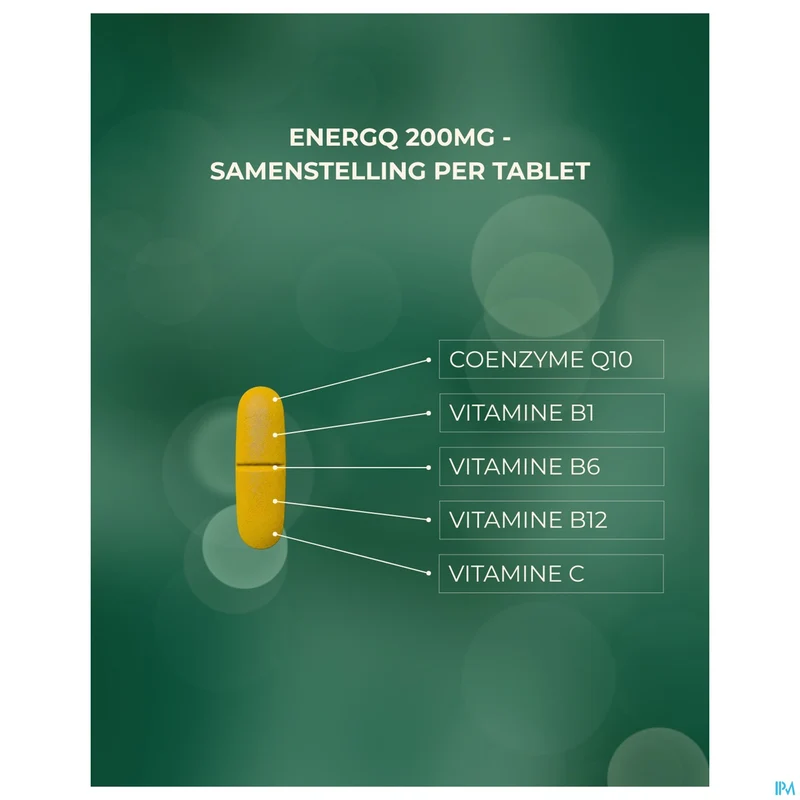 EnergQ coenzym Q10 200mg | 30 tabletten | Energie supplement