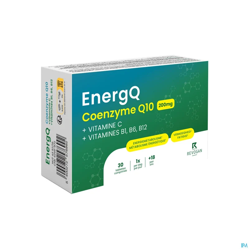 EnergQ coenzym Q10 200mg | 30 tabletten | Energie supplement