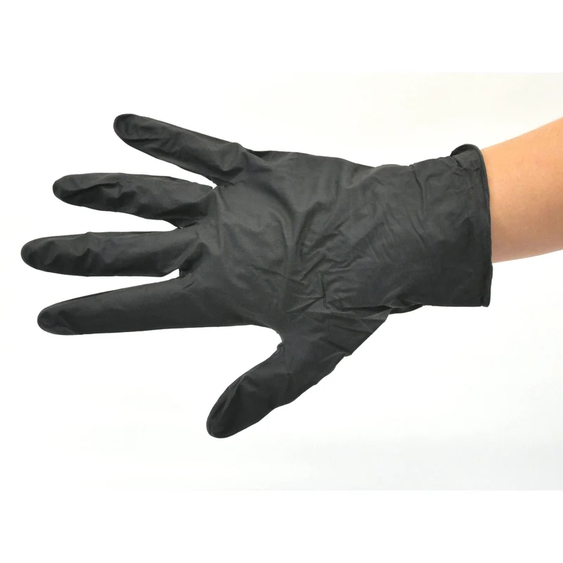 Gant sanitaire nitrile noir