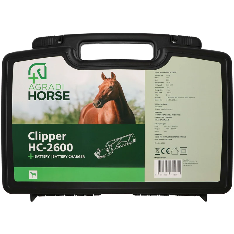 Agradi Horse Tondeuse à batterie HC-2600 Vert