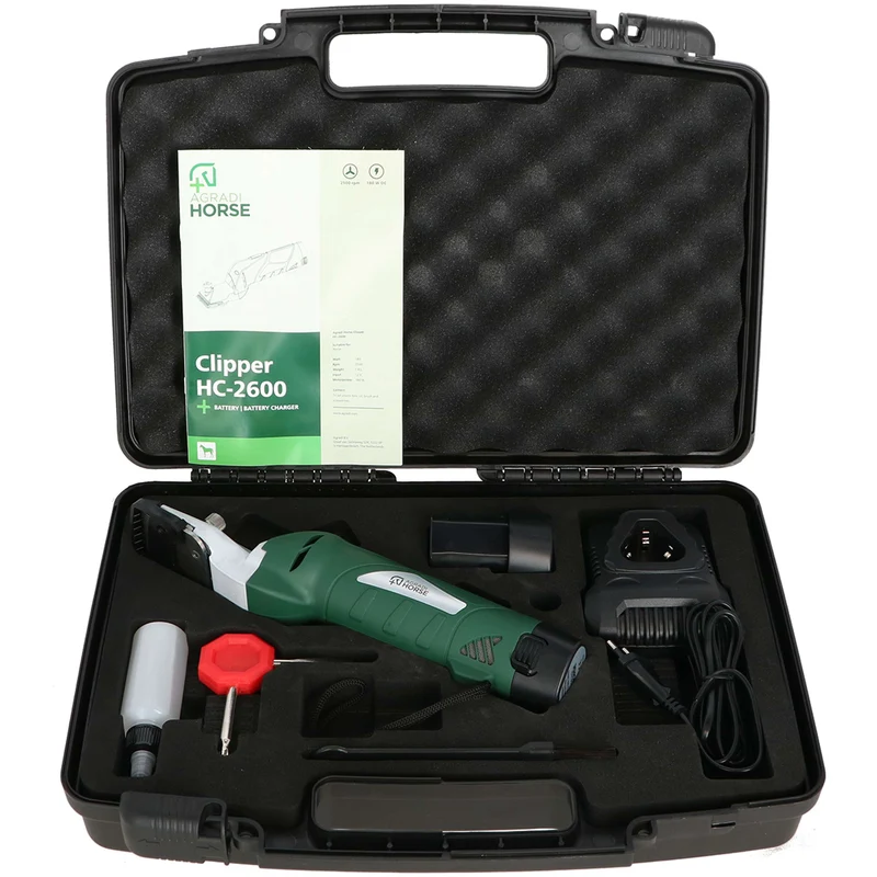 Agradi Horse Tondeuse à batterie HC-2600 Vert