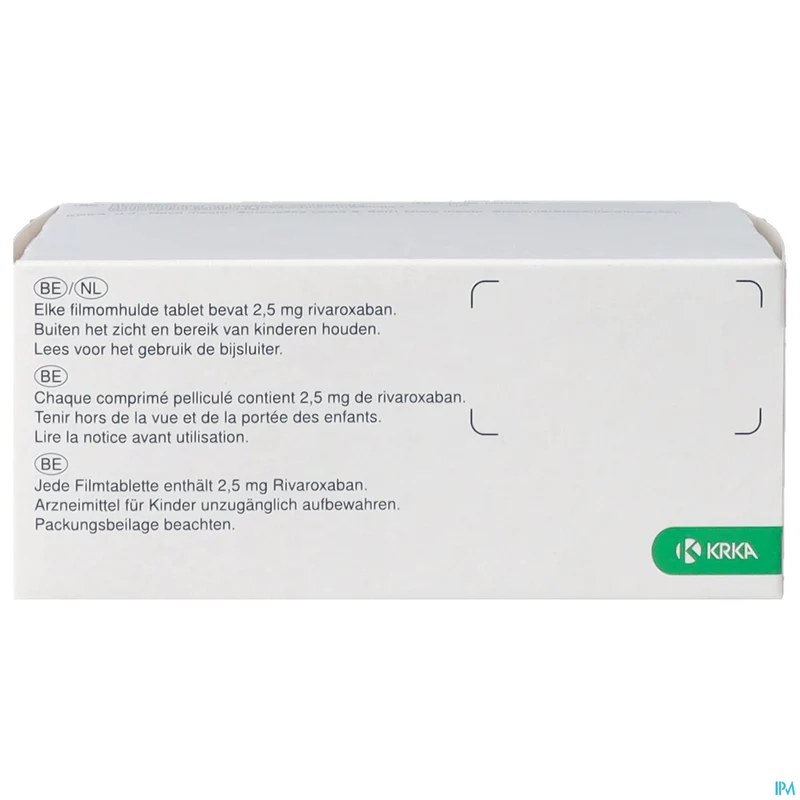 Rivaroxaban Krka 2,5mg Filmomh Tabl 196