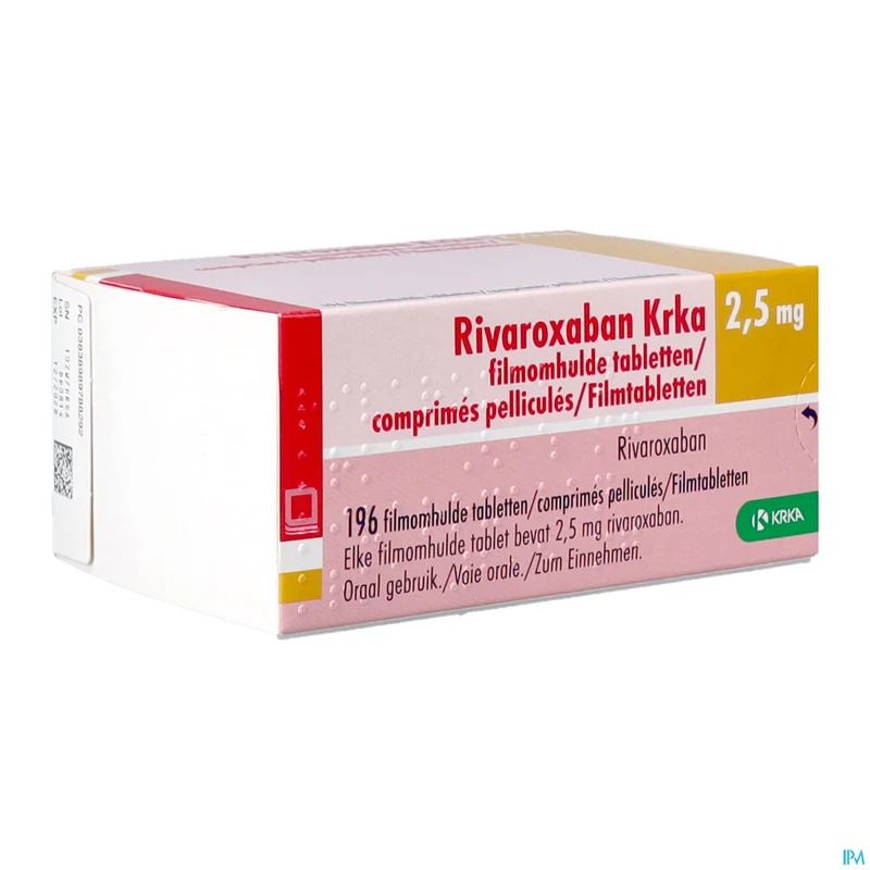 Rivaroxaban Krka 2,5mg Filmomh Tabl 196