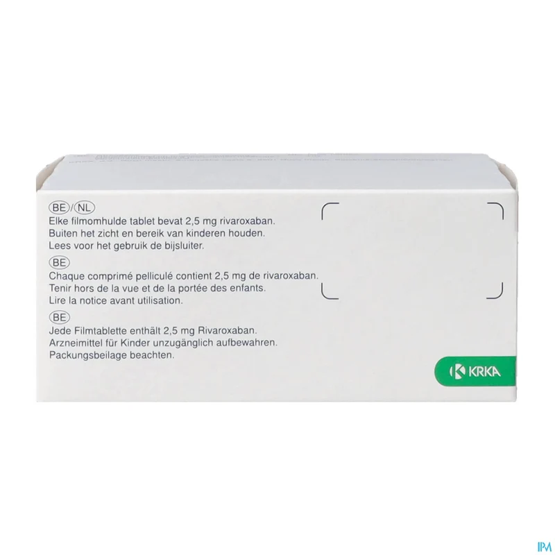 Rivaroxaban Krka 2,5mg Filmomh Tabl 196