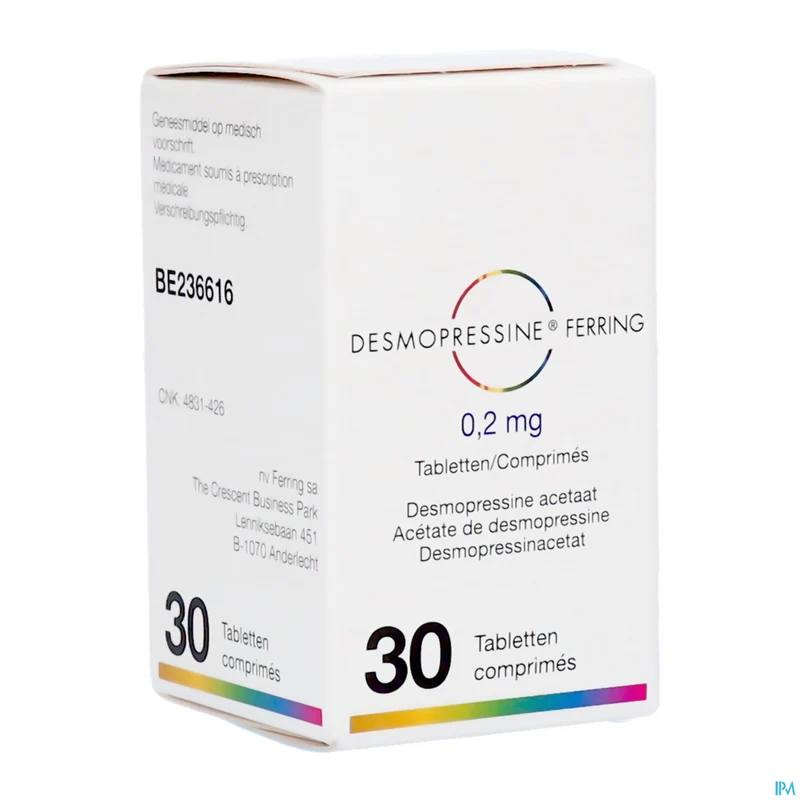 Desmopressine Ferring Tabl 30 X 0,2mg