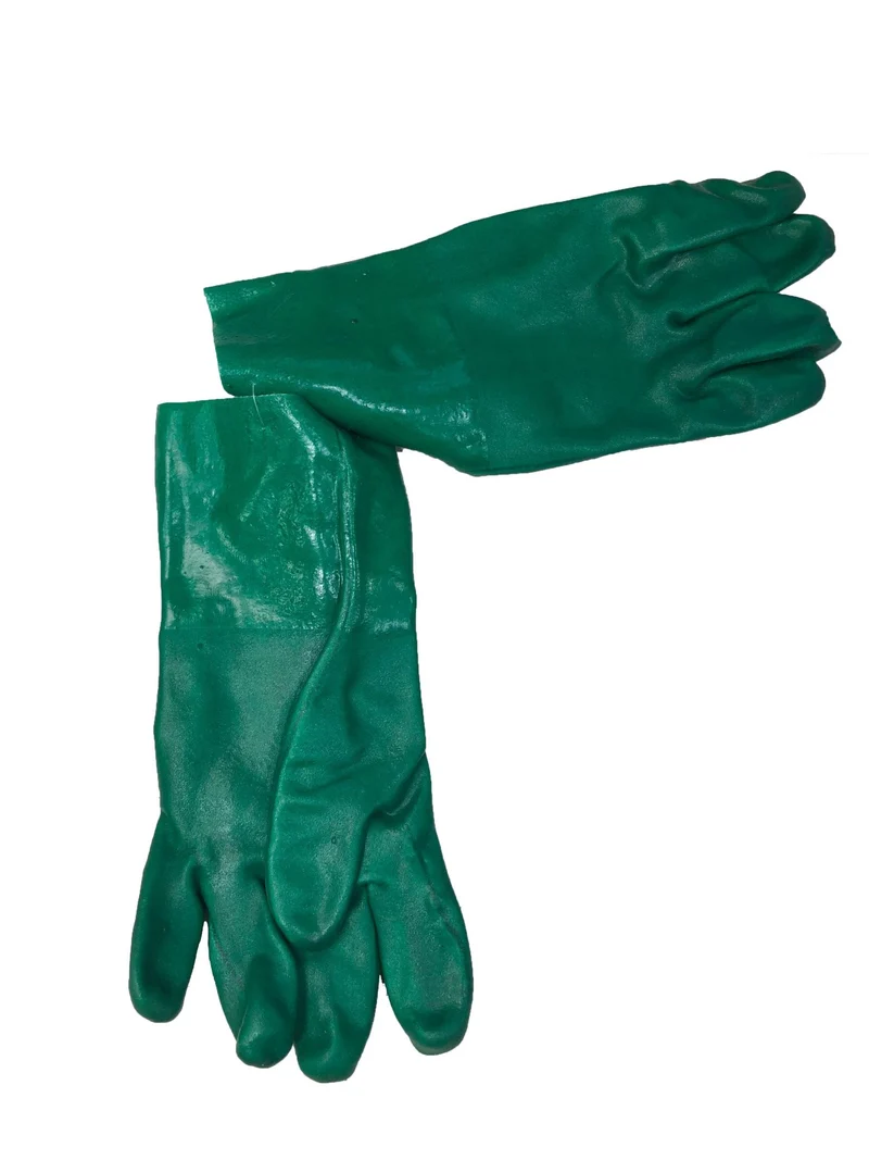 Gant caoutchouc vert 12''