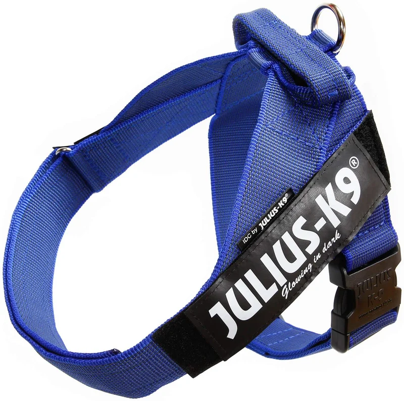 Julius-K9 Pettorina a Fascia Color & Gray, Taglia: 3, Colore: Blu