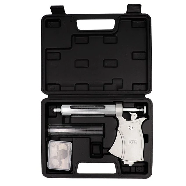 Adjustable Syringe Semi Automatic Metal Vaccine dog Horse Sheep Cattle Pig , Siringa automatica per bovini ovini suini caprini cani cavalli