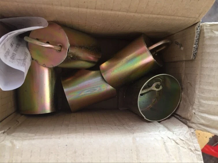 Galvanized steel material bell for cattle sheep goat , campana per bovini ovini caprini