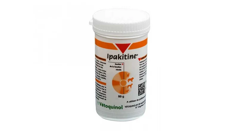 Ipakitine 180 g is a nutritional supplement aimed at supporting kidney function in dogs and cats, in case of chronic renal failure / per cani e gatti