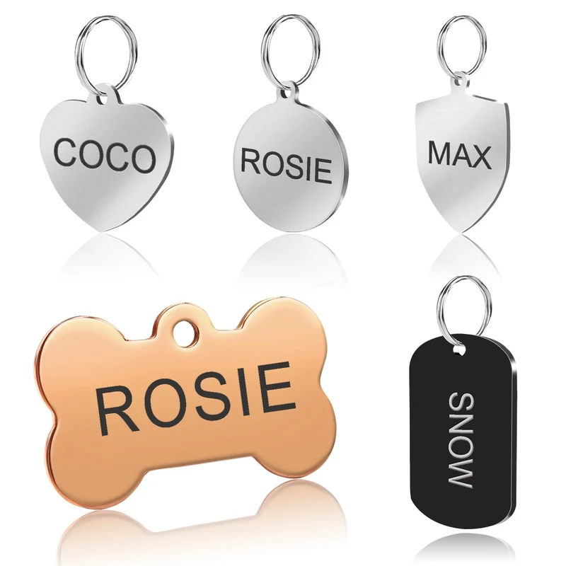 Stainless Steel Dog ID Tag Engraved / Medaglione per cani