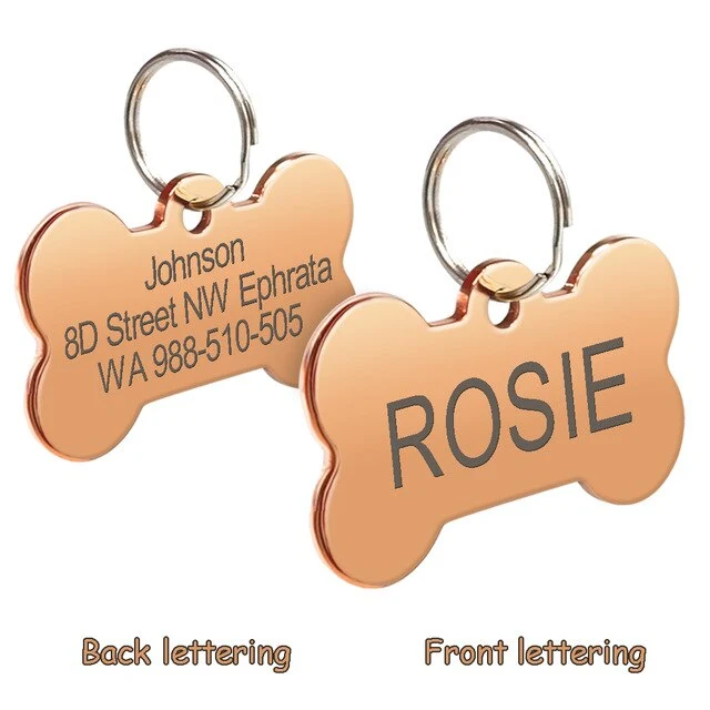 Stainless Steel Dog ID Tag Engraved / Medaglione per cani