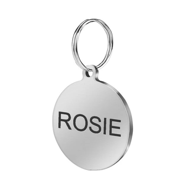 Stainless Steel Dog ID Tag Engraved / Medaglione per cani