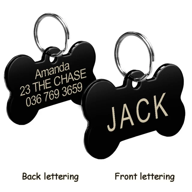 Stainless Steel Dog ID Tag Engraved / Medaglione per cani