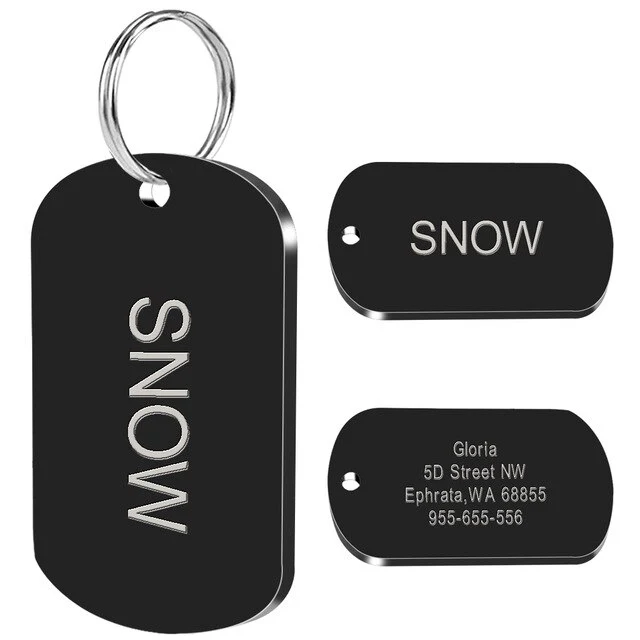 Stainless Steel Dog ID Tag Engraved / Medaglione per cani