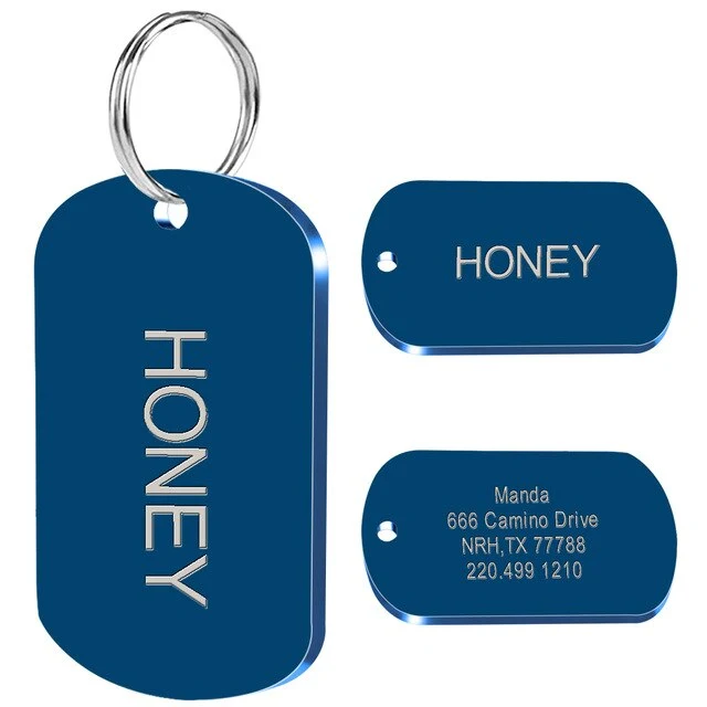 Stainless Steel Dog ID Tag Engraved / Medaglione per cani