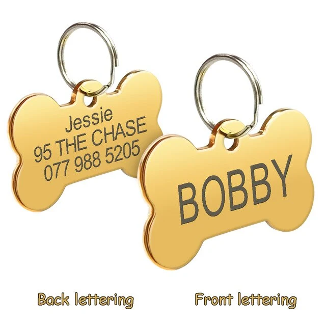 Stainless Steel Dog ID Tag Engraved / Medaglione per cani