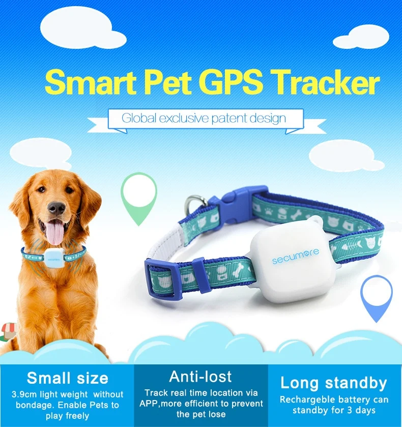 Smart Mini GPS Tracker & Activity Monitor For Dog / Collare per cani con GPS