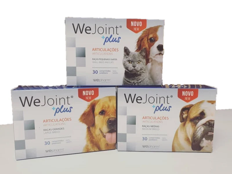 WeJoint Plus all Breeds It is a new generation supplement for dogs and cats, developed to provide nutritional support and strengthen joint health.
