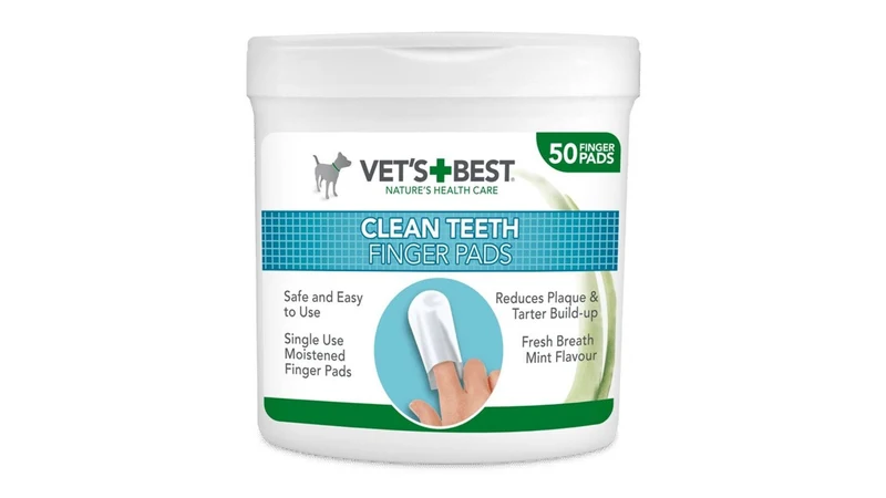 Vet's Best Dental Wipes, 50 pieces Reduces tartar and helps maintain optimal oral hygiene. It tastes like fresh mint.