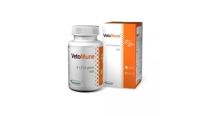 VetoMune 120 mg is a product that supports the improvement of non-specific immunity in dogs and cats, both humorally and cellularly.