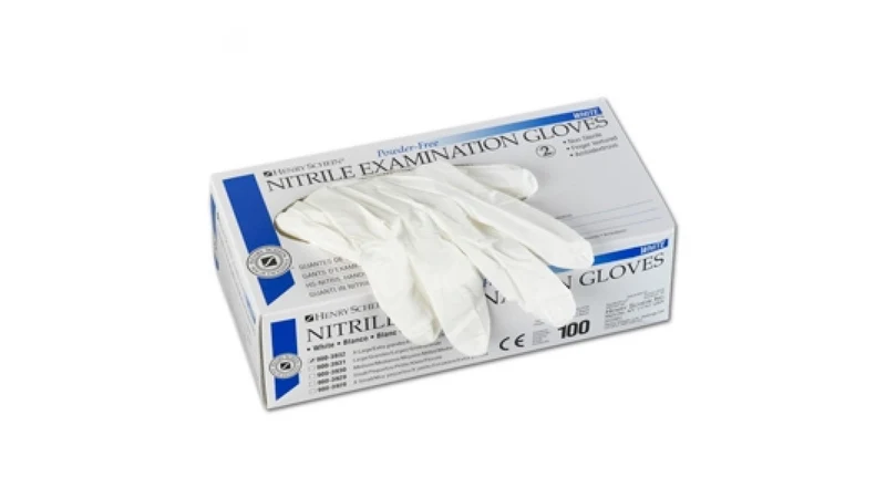 White examination gloves, 100 pieces / box XS (Extra Small) Guanti da esame bianchi, 100 pezzi / scatola XS (Extra Small)