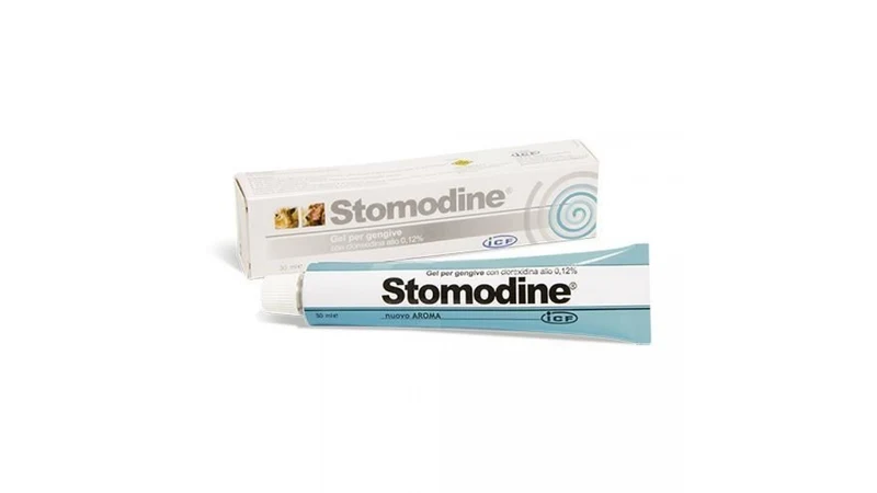 Stomodine Gel 30 ml Stomodine Gel is an antiseptic and anti-inflammatory gel for preventing and combating gum disease in dogs and cats.