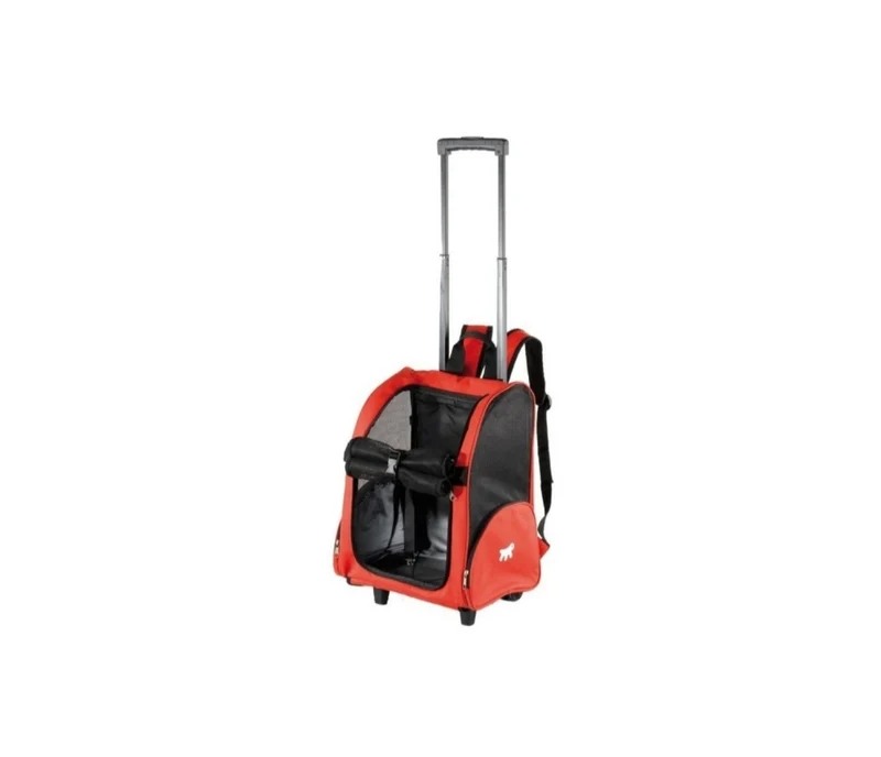 Trolley transport bag Red / Black, 32 x 28 x 51 cm for dogs, cats