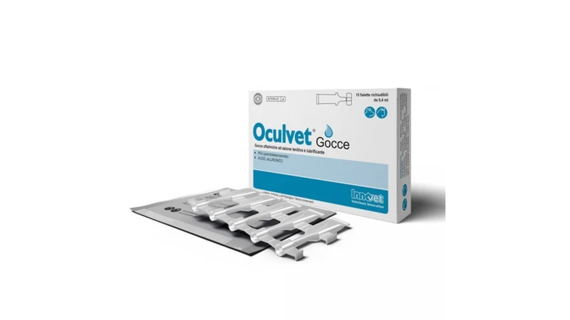 Innovet Oculvet Artificial Tears, 15 x 0.4 ml Ophthalmic drops with soothing and lubricating action.