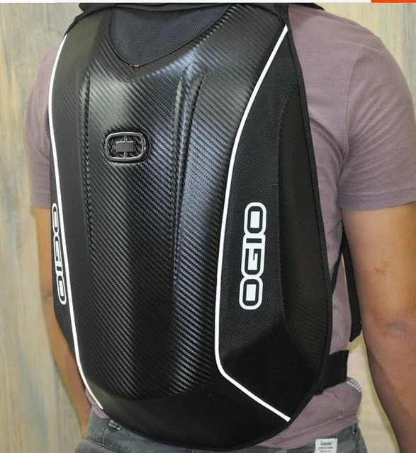 Backpack for Motorcycle hard shell carbon fiber , kawasaki, honda, bmw, ducati, OGIO