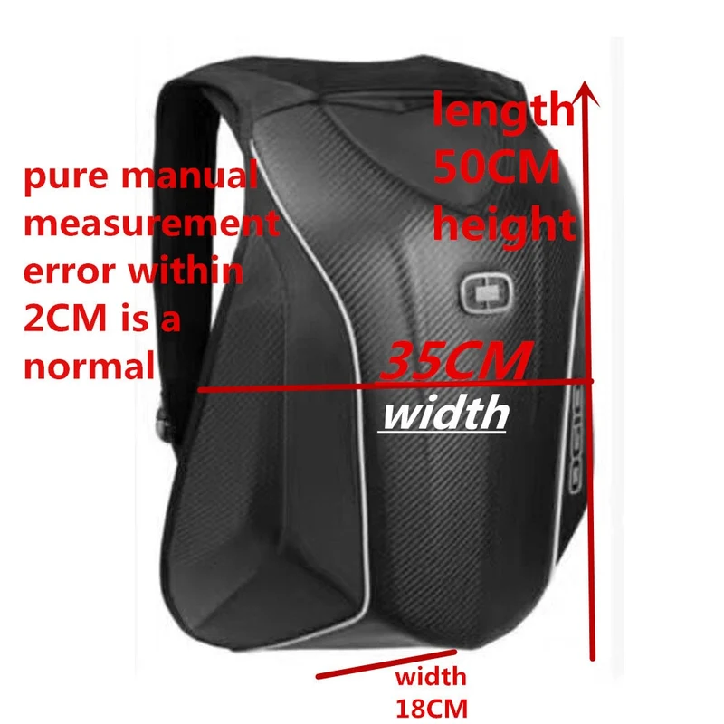 Backpack for Motorcycle hard shell carbon fiber , kawasaki, honda, bmw, ducati, OGIO