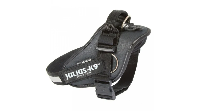 IDC Julius k9 Power Traction Harness for dogs with Side Rings, Black